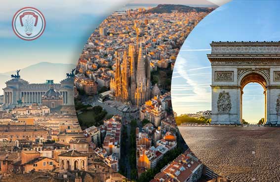 barcelon-rome-paris